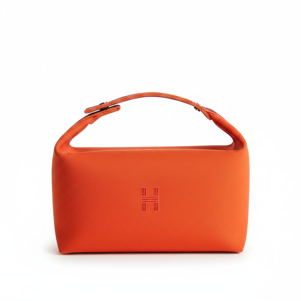 Hermès Bride-à-Brac Case Large Model (GM) – Orange Feu (Brand New, Full Set)