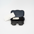 Gucci Oversized Square Sunglasses with Gold GG Logo - Black