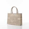 Christian Dior Toile de Jouy Zodiac Book Tote Bag (Beige/Gold Canvas)