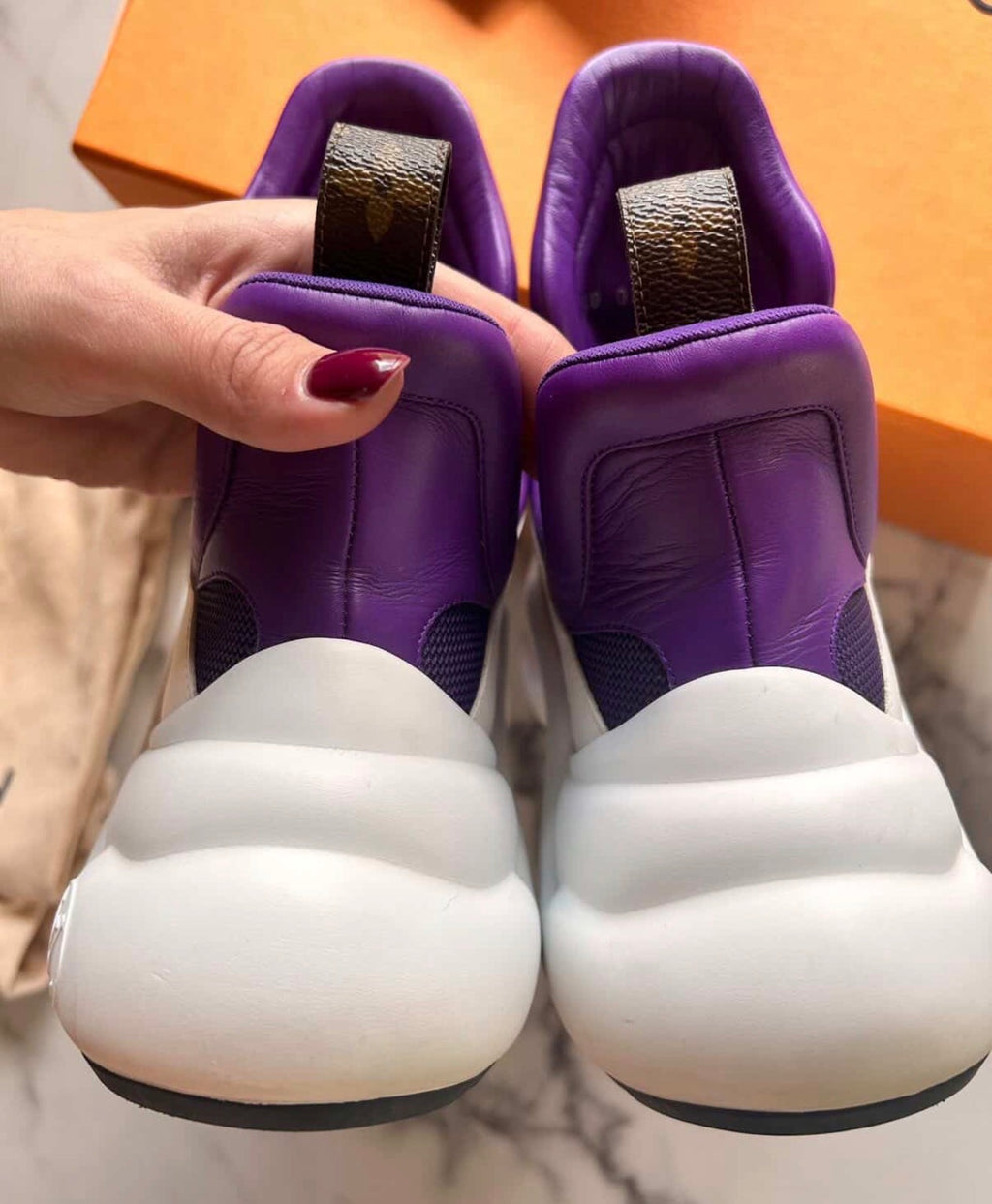 Authentic Louis Vuitton Archlight Sneakers Purple Pink Size 39 | Full Set with Receipt