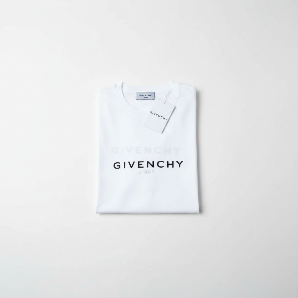 Givenchy Reverse Logo T-Shirt White – Oversized Fit Size L (Brand New