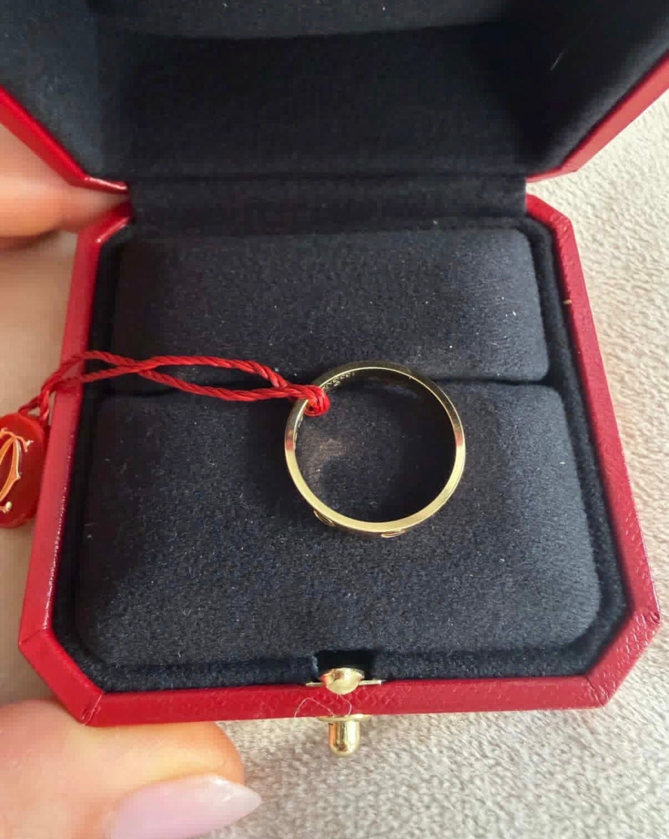 Cartier Love Ring, Small Model (18K Yellow Gold) – Brand New, Full Set
