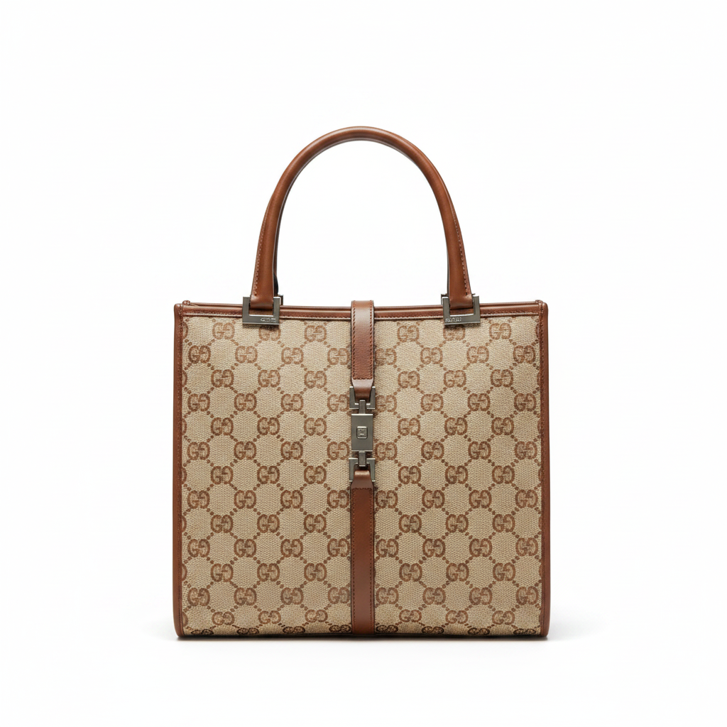 Gucci Jackie Canvas Tote Bag / Pre Owned / Luxury Brands Malta
