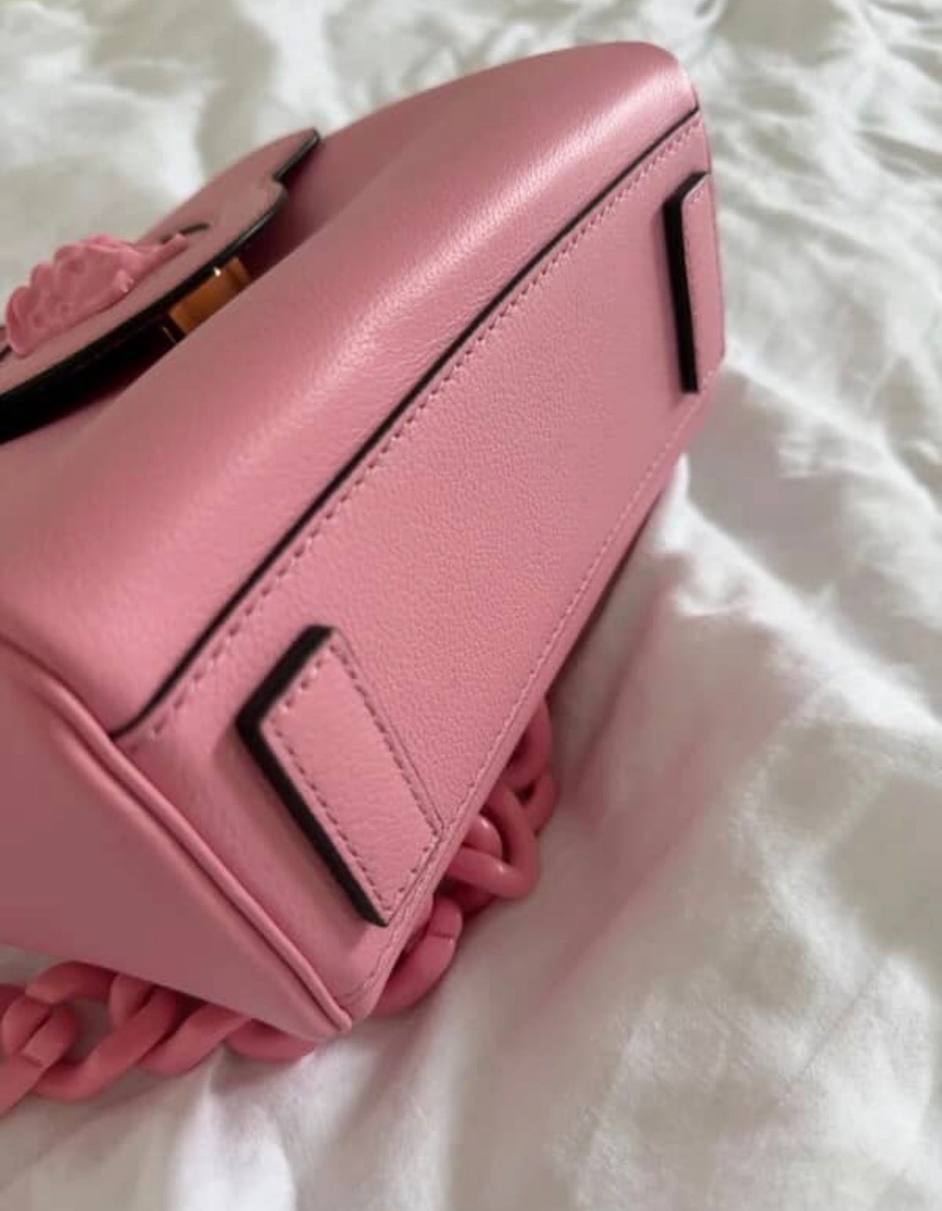 Versace La Medusa Mini Top Handle Bag in Pink – New with Receipt