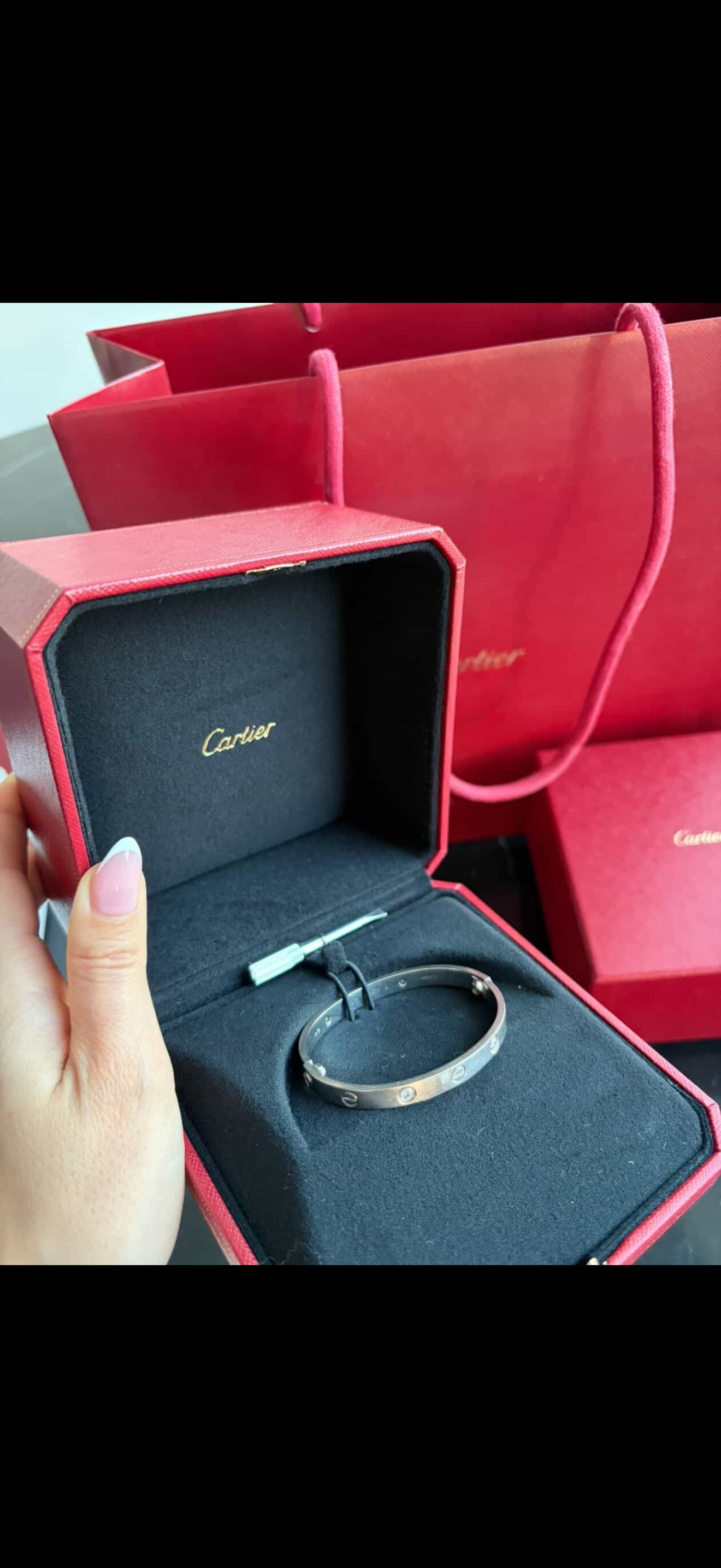 Cartier LOVE Bracelet, 4 Diamonds/ Pre Owned/ Luxury Brands Malta