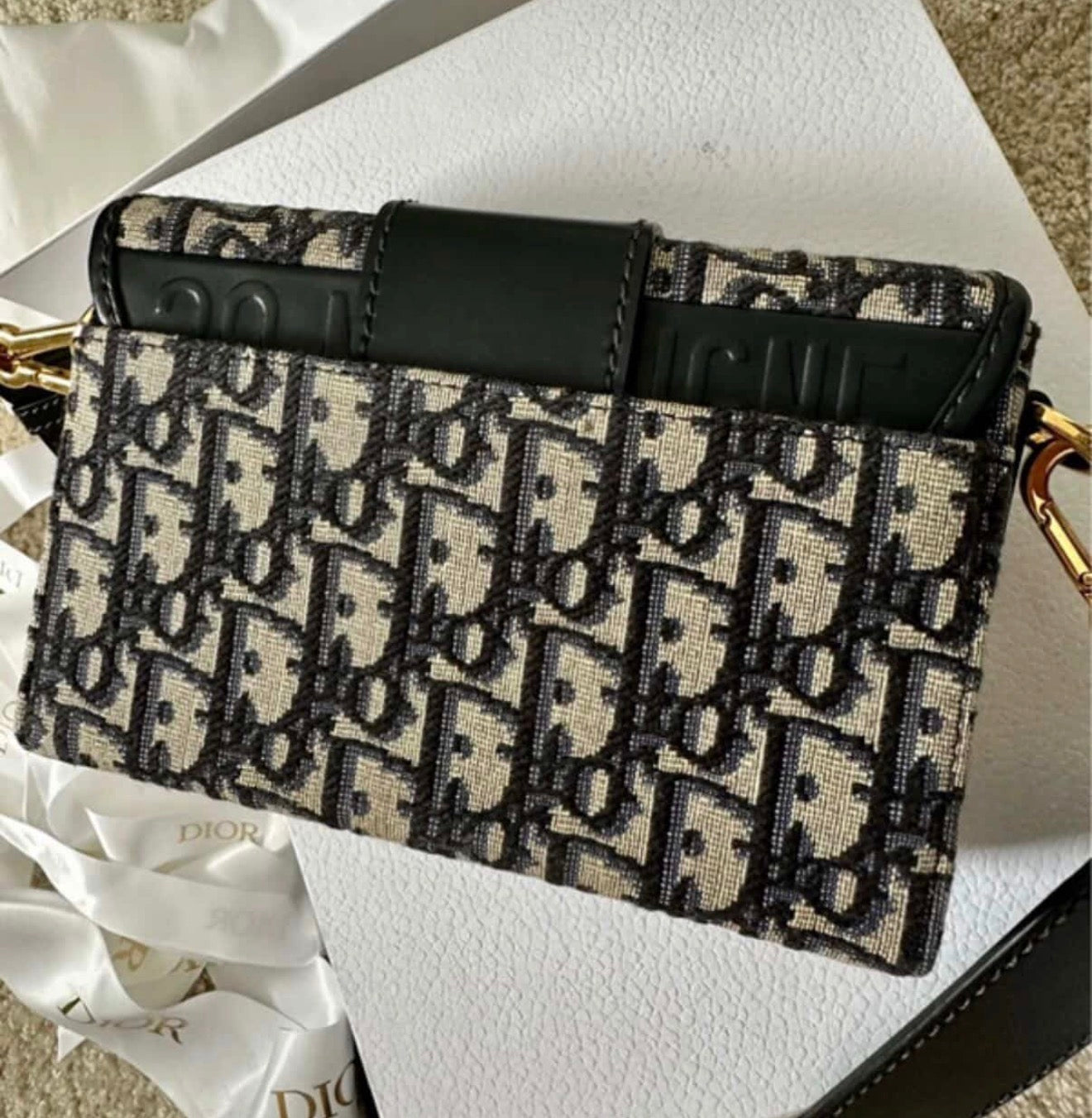 Christian Dior 30 Montaigne Pouch Oblique Canvas | Luxury Designer Bag/ Malta