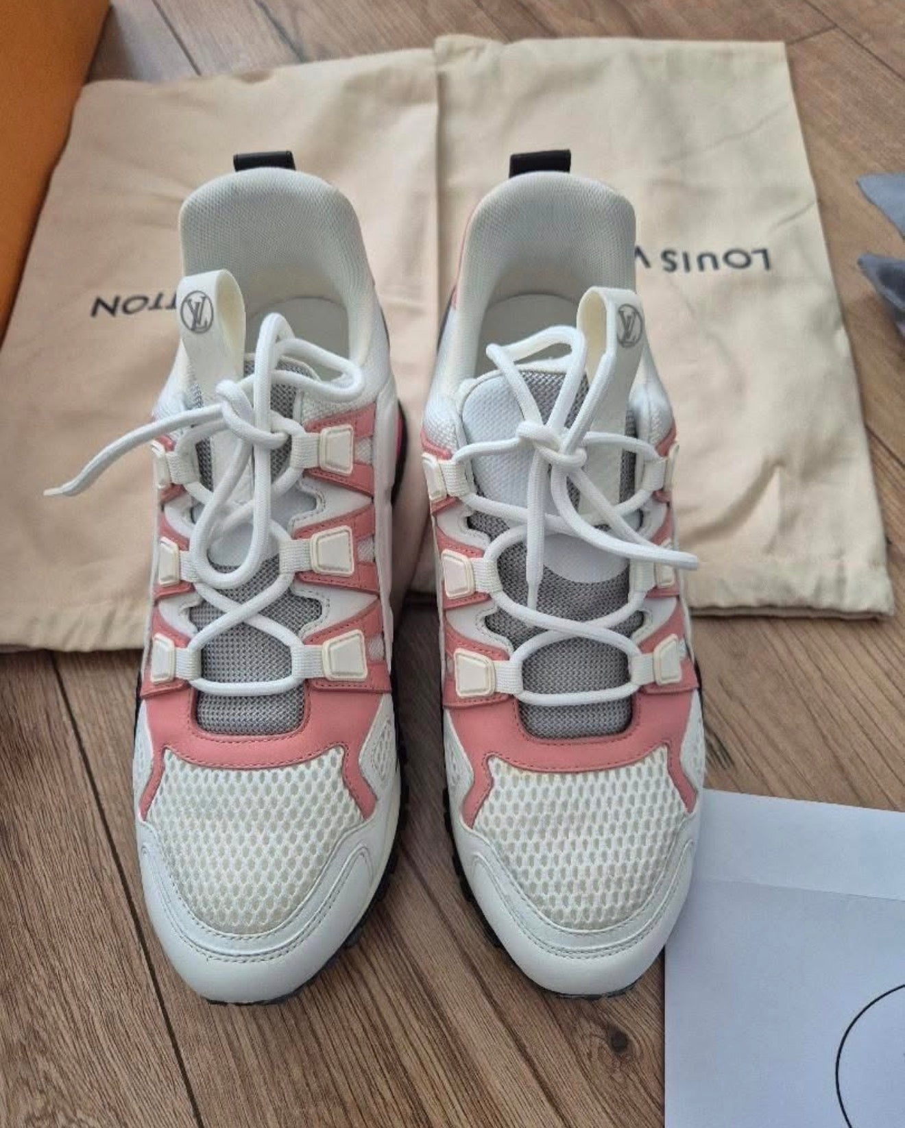 Louis Vuitton Run Away Women's Sneakers – White & Pink (Size 39)
