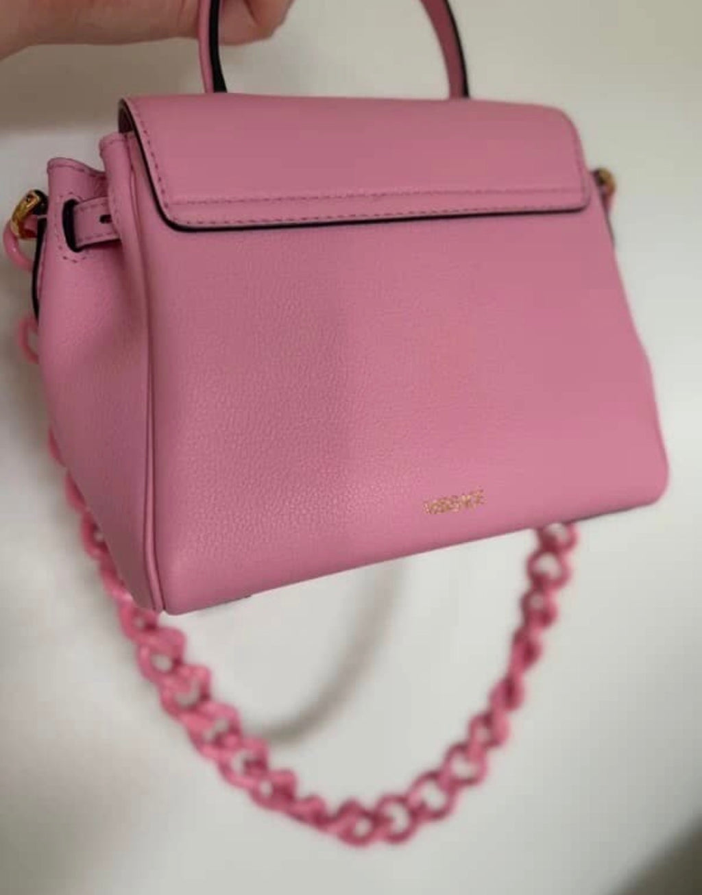 Versace La Medusa Mini Top Handle Bag in Pink – New with Receipt