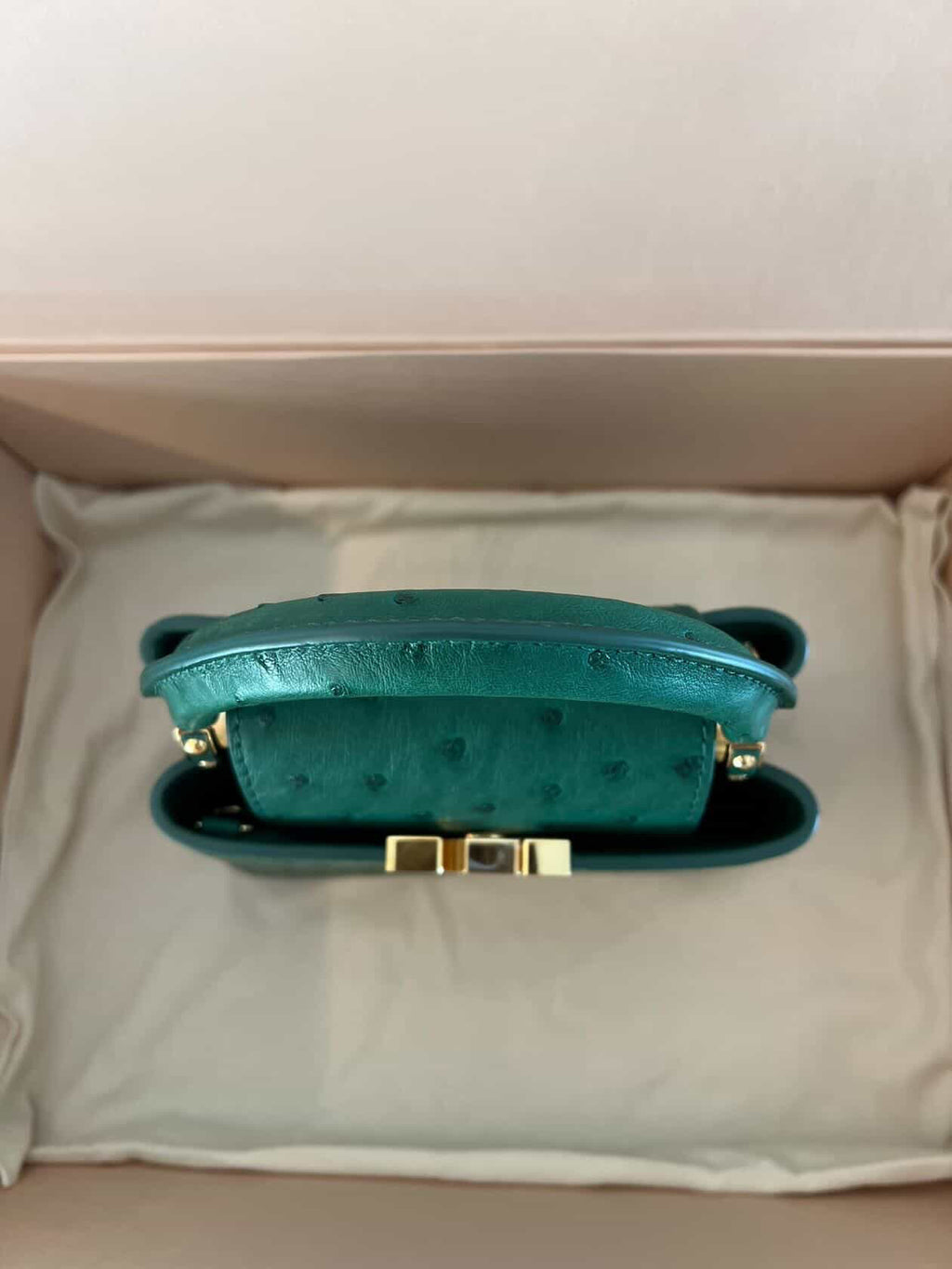 Louis Vuitton Capucines Mini Ostrich – Emerald Green / Pre Owned / Luxury Brands Malta
