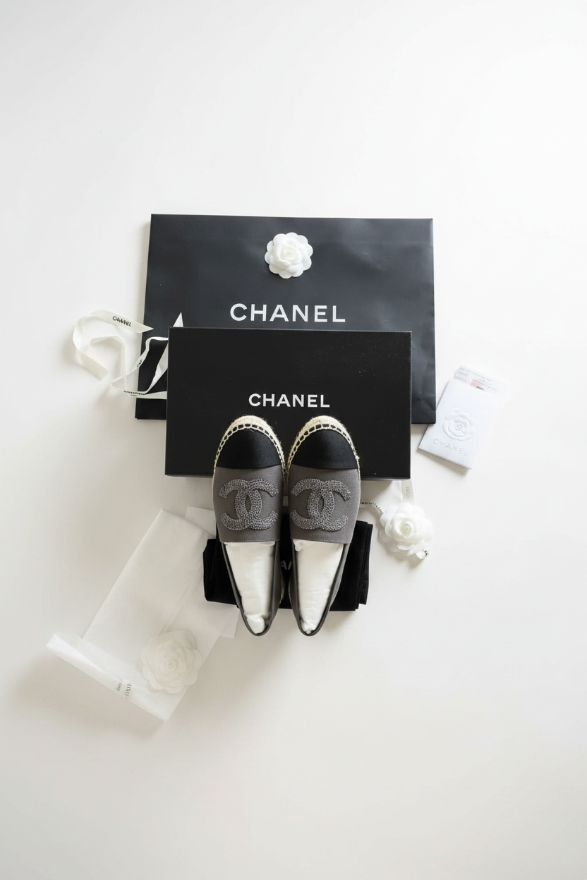 Chanel CC Logo Espadrilles – Brand New & Full Set / Luxury Brands Malta/ Luxury resale shop