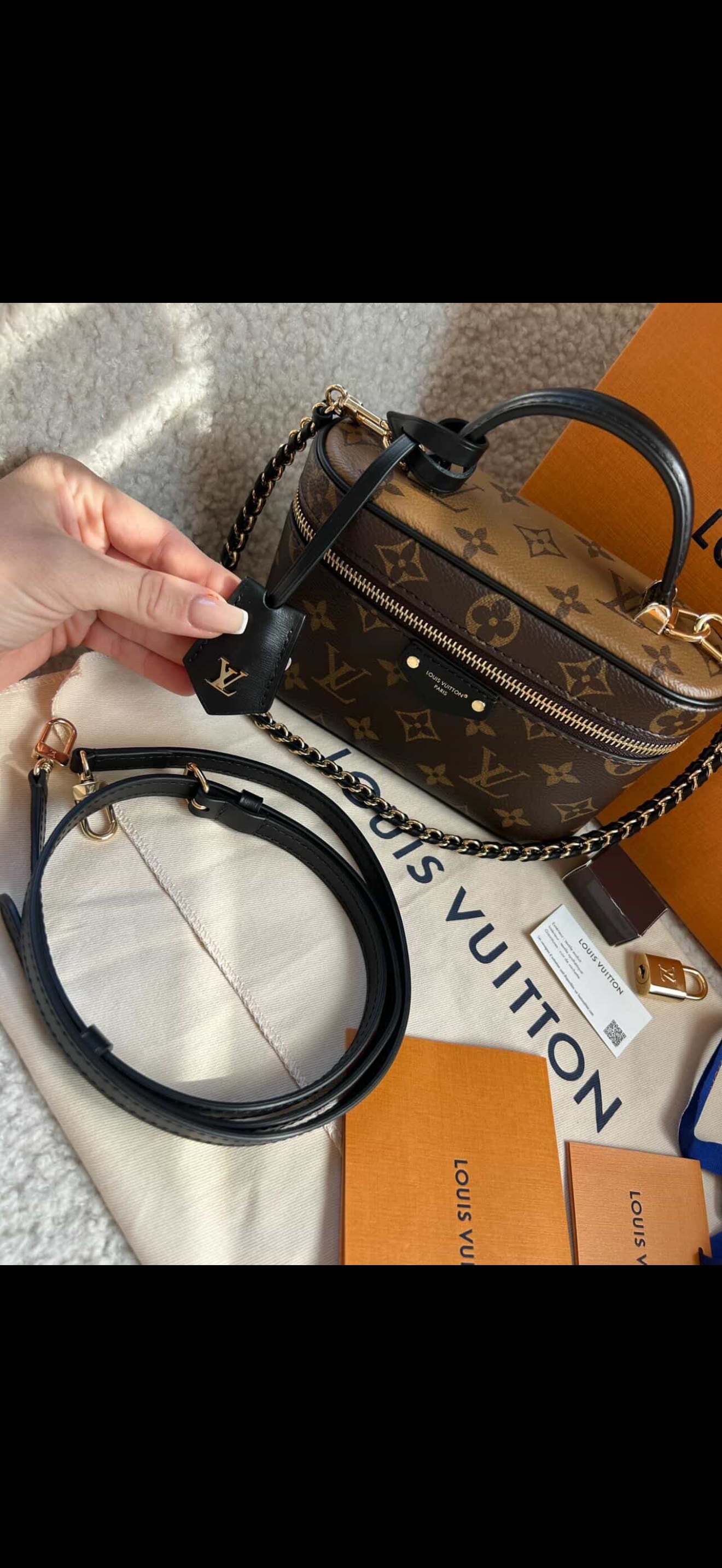 Louis Vuitton Vanity PM - Monogram Reverse Canvas | Brand New Full Set