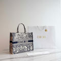 Dior Book Tote Medium Embroidered Canvas Bag – Like New