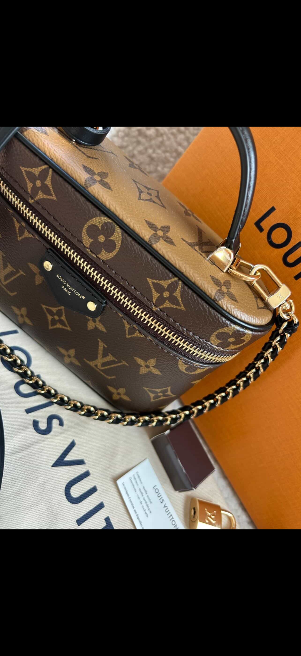 Louis Vuitton Vanity PM - Monogram Reverse Canvas | Brand New Full Set