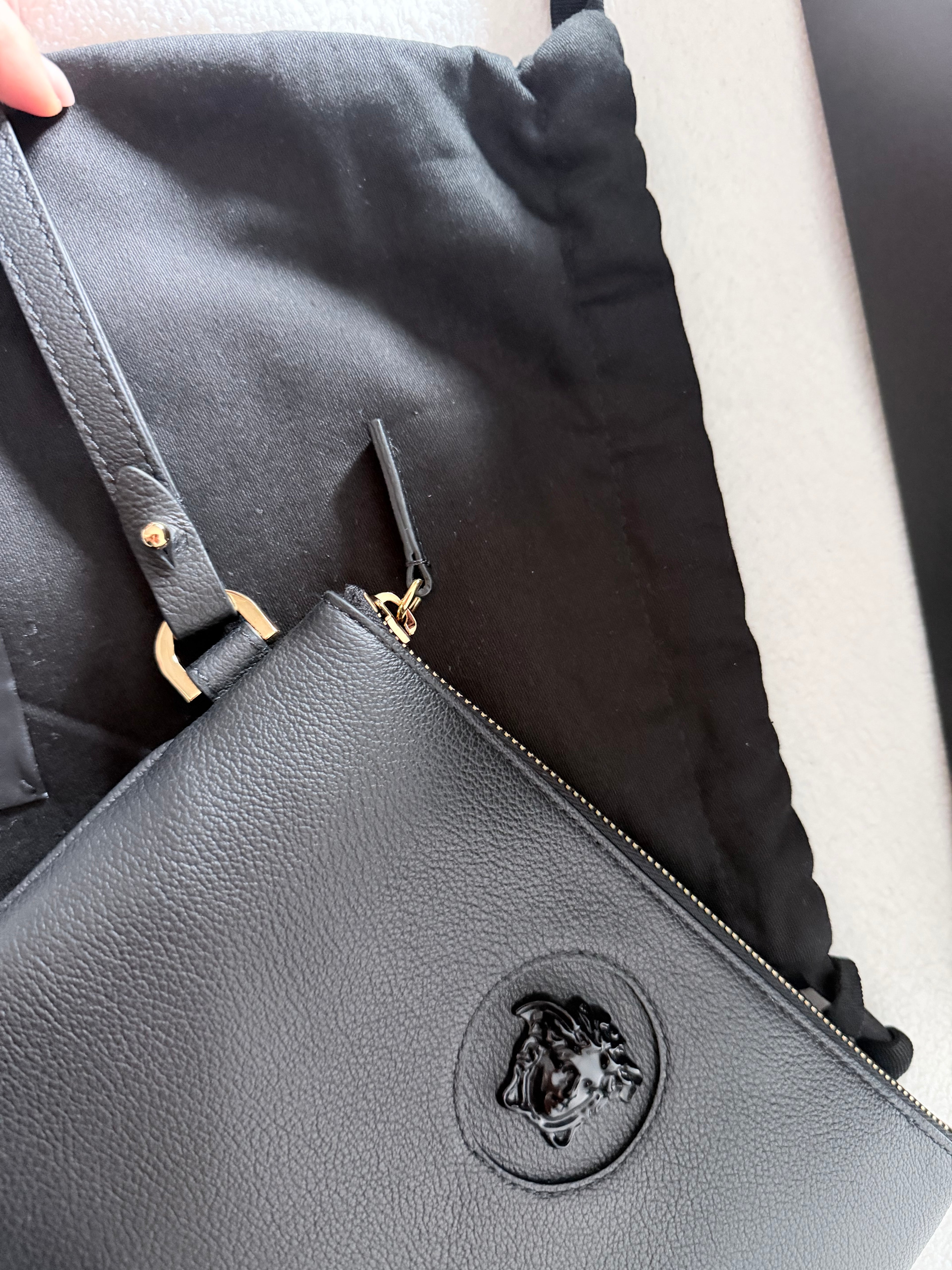Luxury VERSACE Medusa Pouch – Brand New, Full Set with Invoice