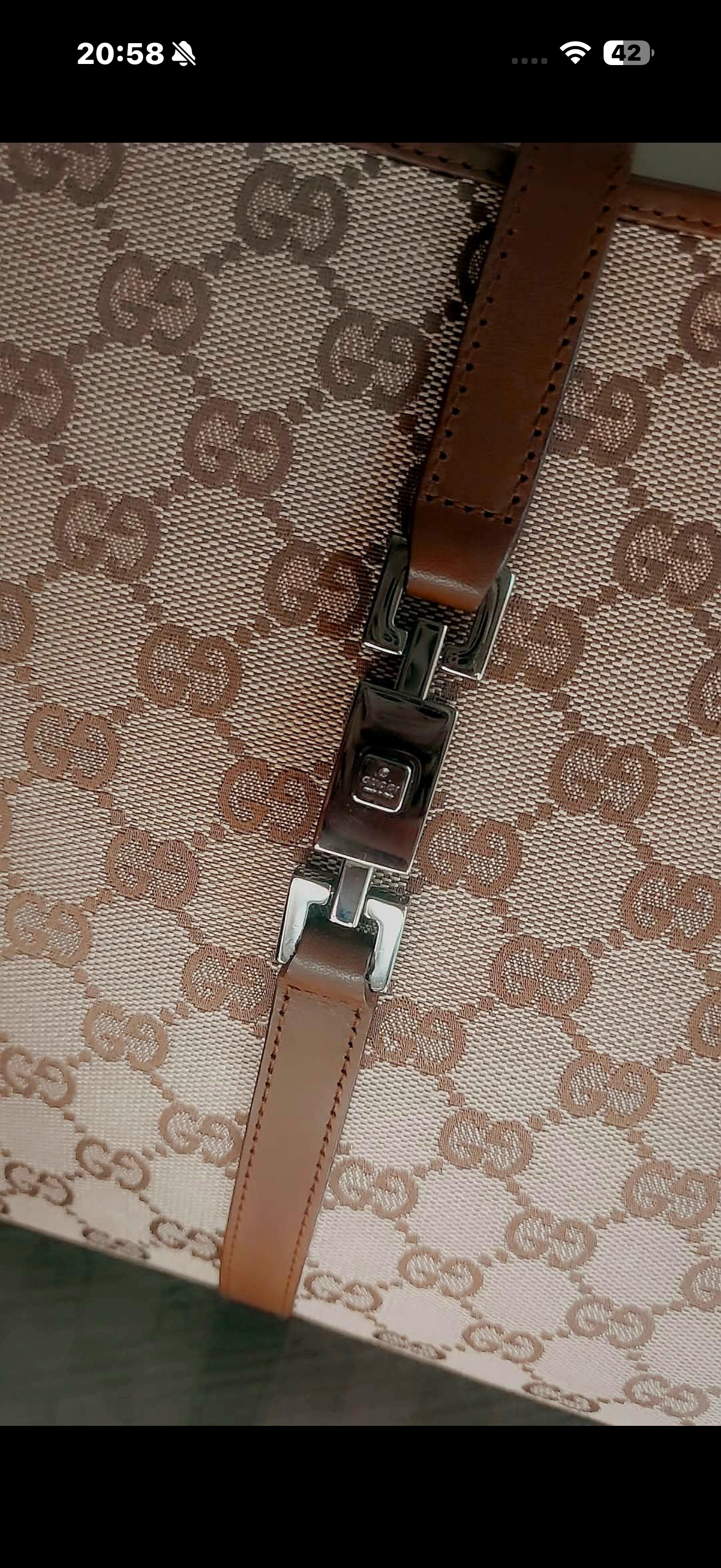 Gucci Jackie Canvas Tote Bag / Pre Owned / Luxury Brands Malta