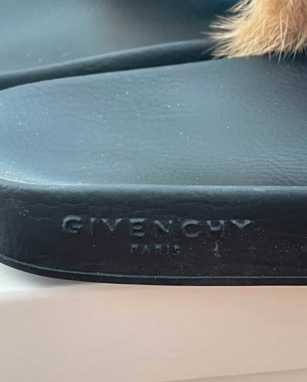Authentic Givenchy Paris Genuine Mink Fur Slides – Size 39 (Fits 38–39)