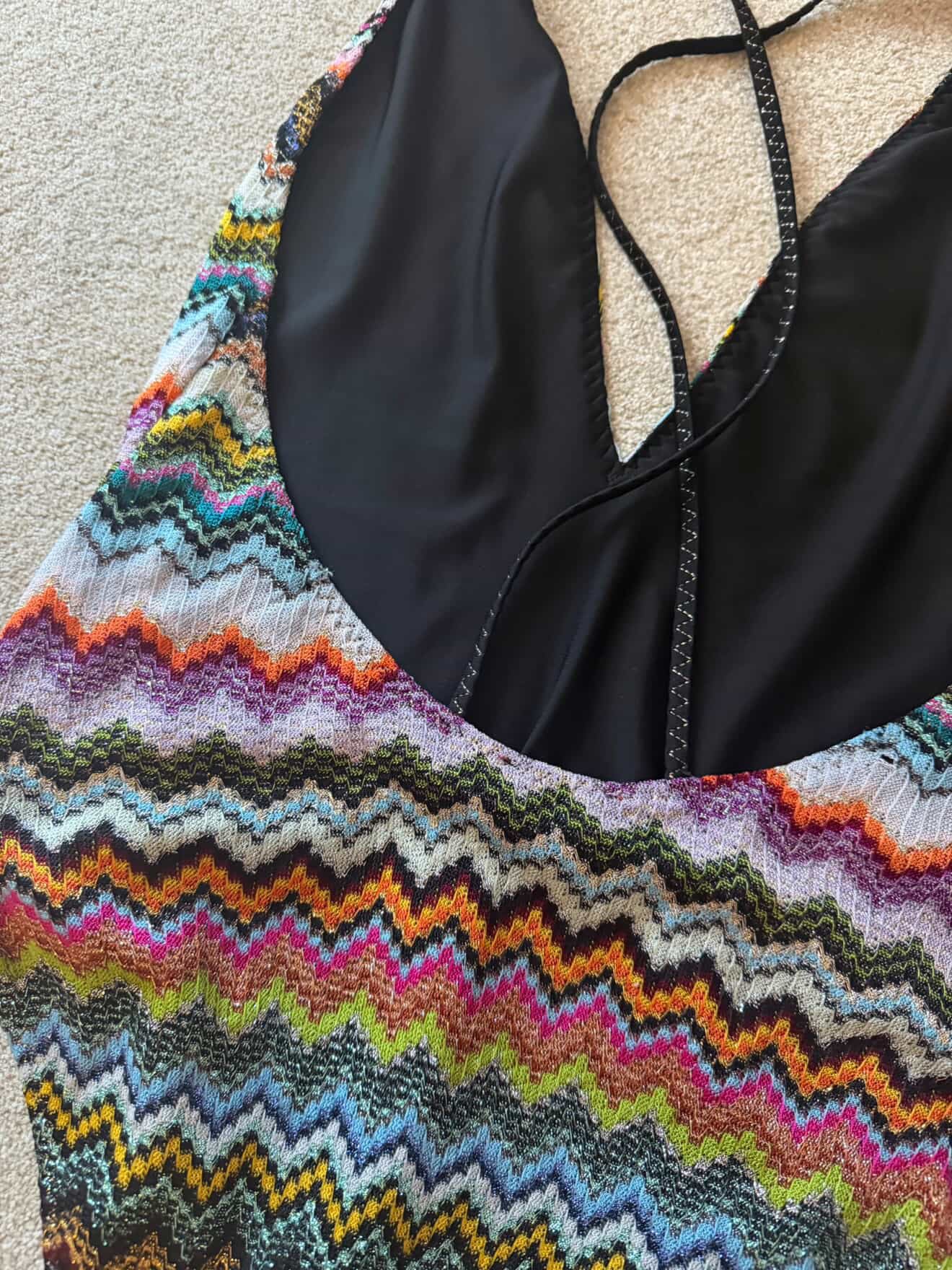 Missoni Zigzag Metallic One-Piece Swimsuit – Multicolor | Size IT 46 | New with Packaging