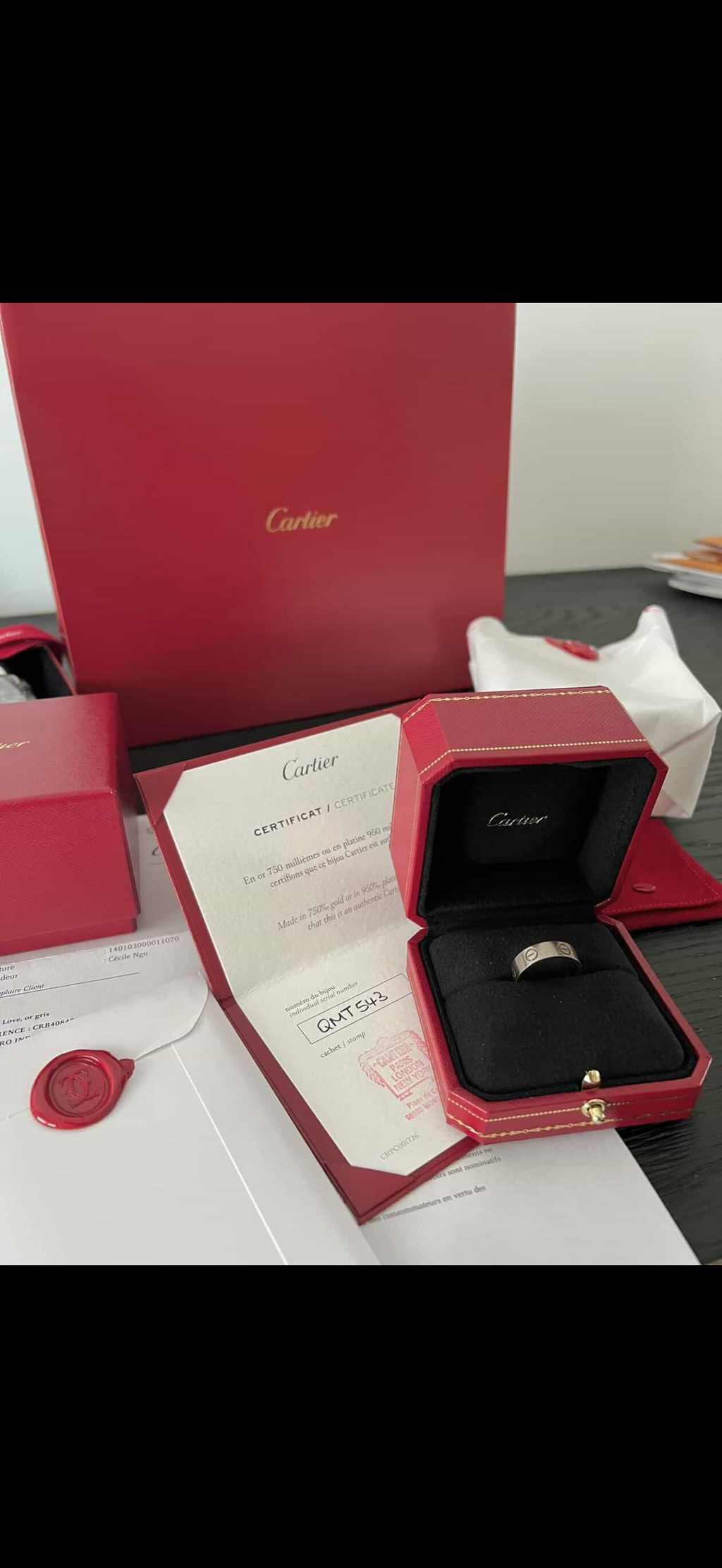 Authentic Cartier LOVE Ring – Classic Model (18K White Gold)Pre Owned / Luxury Brands Malta