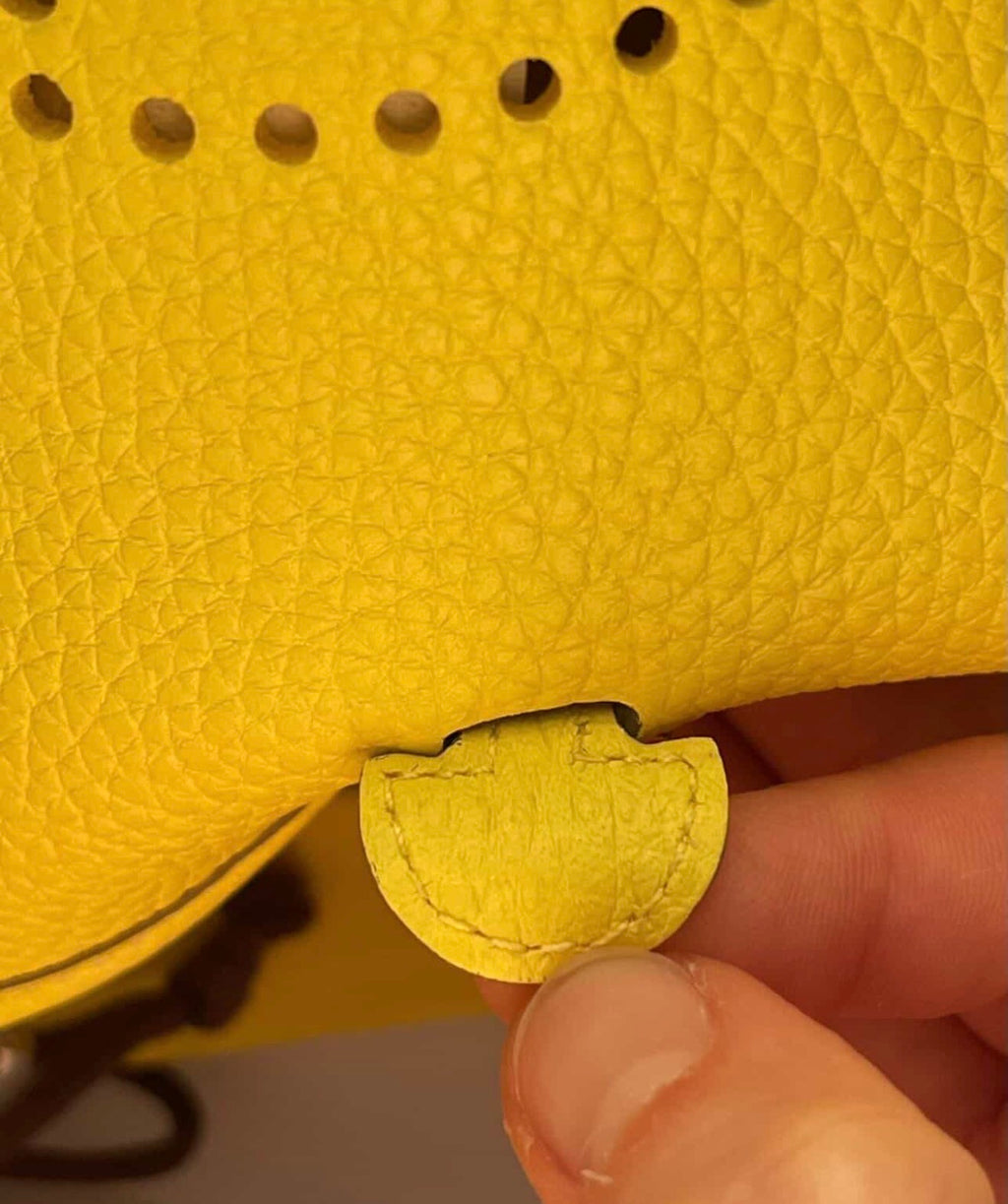 Authentic Hermès Evelyne 16 TPM Mini Crossbody Bag – Lime Yellow Clemence (Full Set)