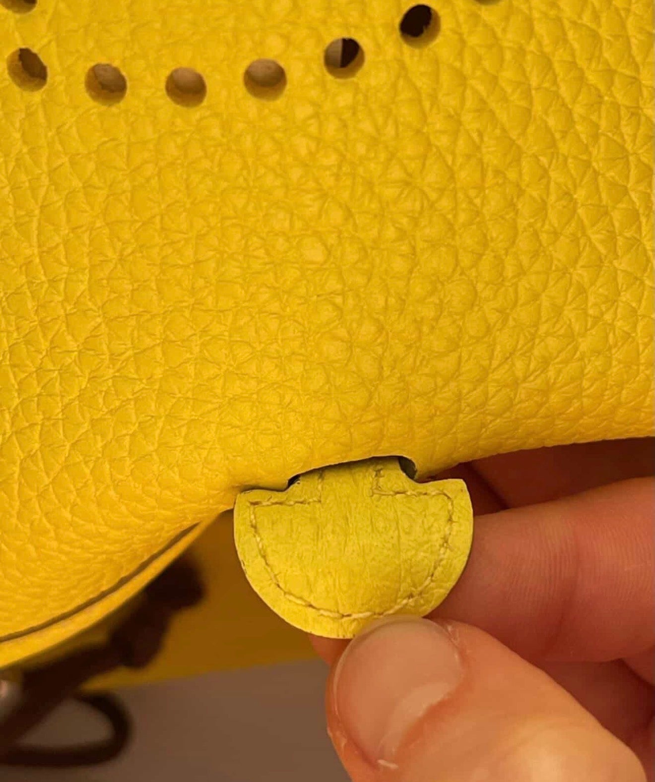 Authentic Hermès Evelyne 16 TPM Mini Crossbody Bag – Lime Yellow Clemence (Full Set)