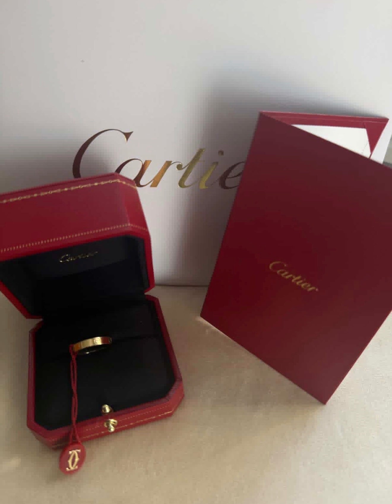 Cartier Love Ring, Small Model (18K Yellow Gold) – Brand New, Full Set
