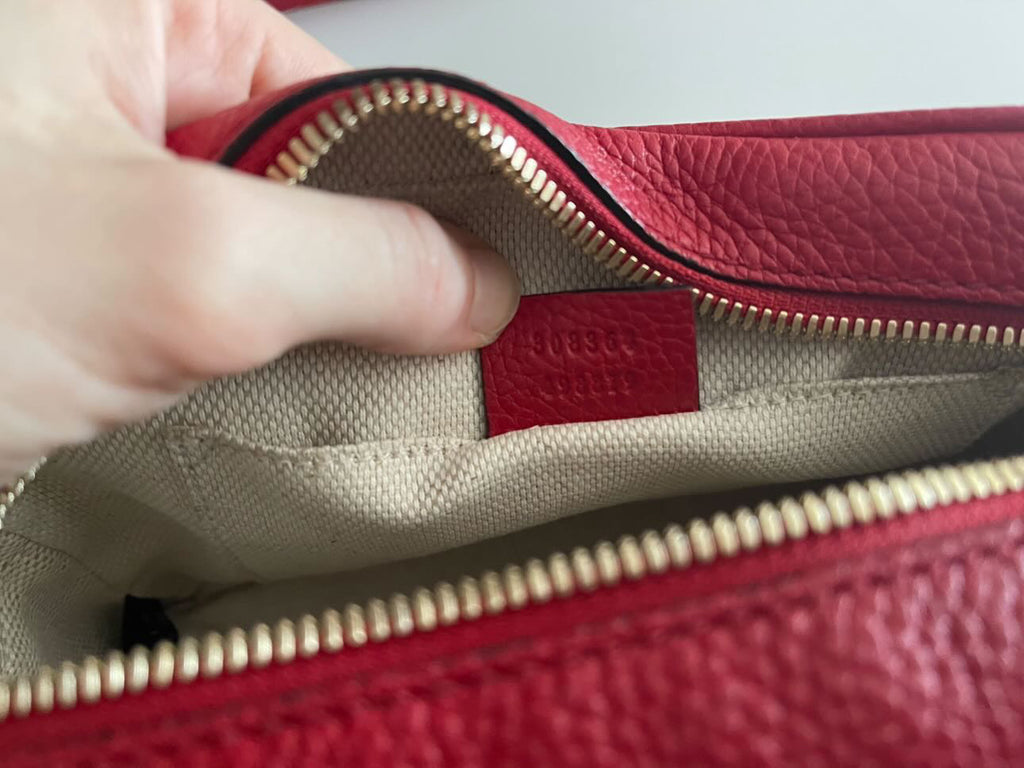 Gucci Soho Disco Leather Crossbody Bag - Bright Red