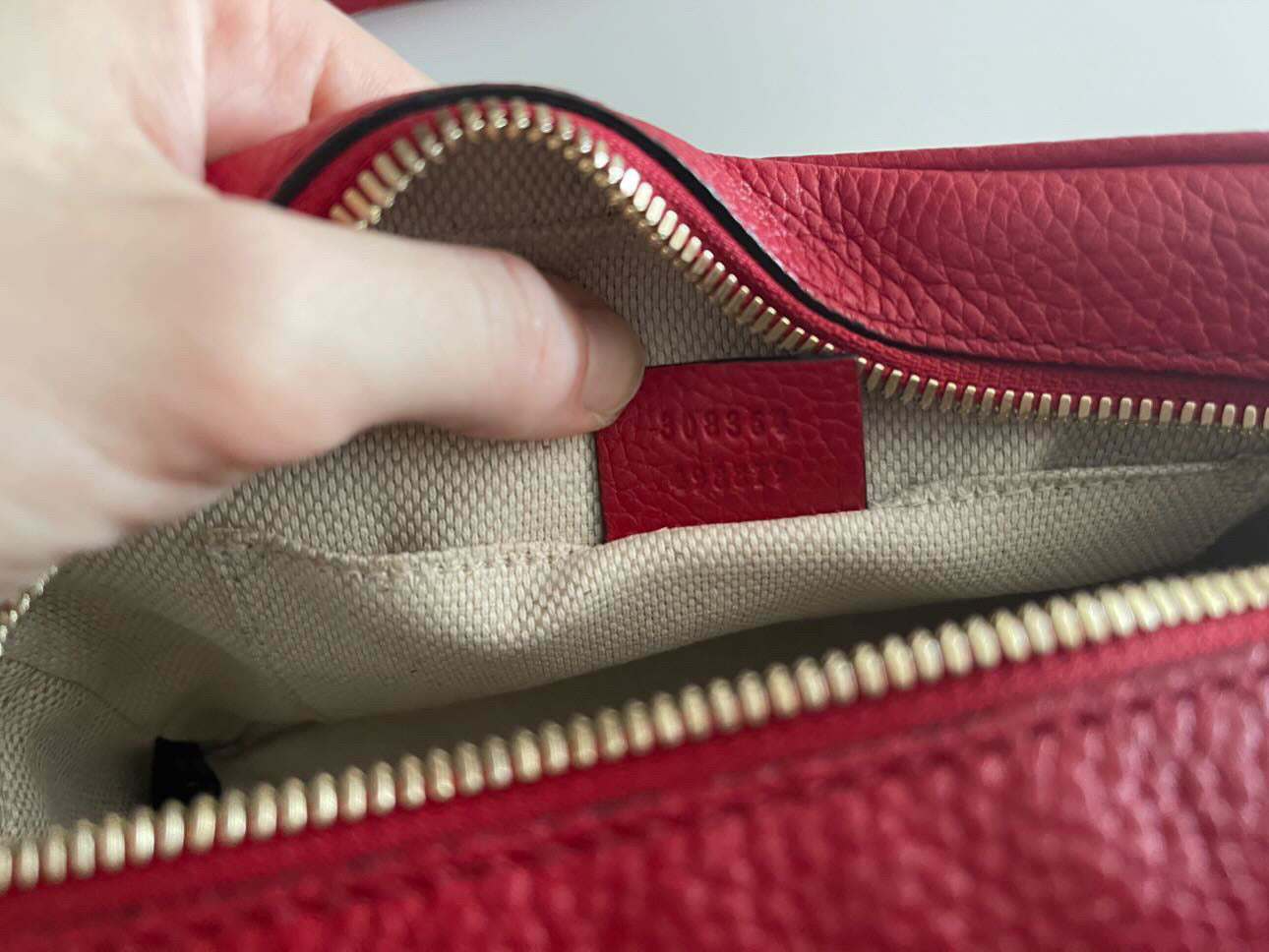Gucci Soho Disco Leather Crossbody Bag - Bright Red