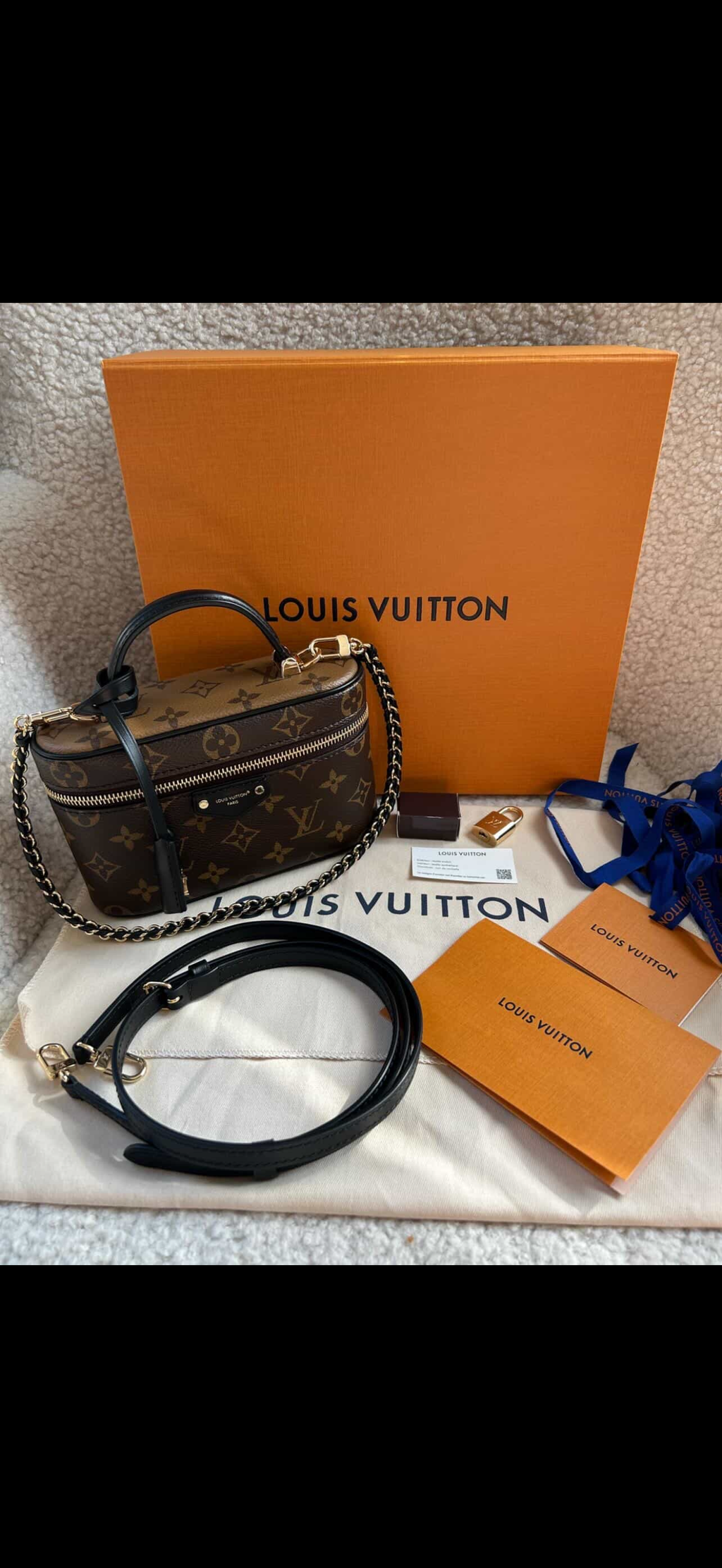 Louis Vuitton Vanity PM - Monogram Reverse Canvas | Brand New Full Set