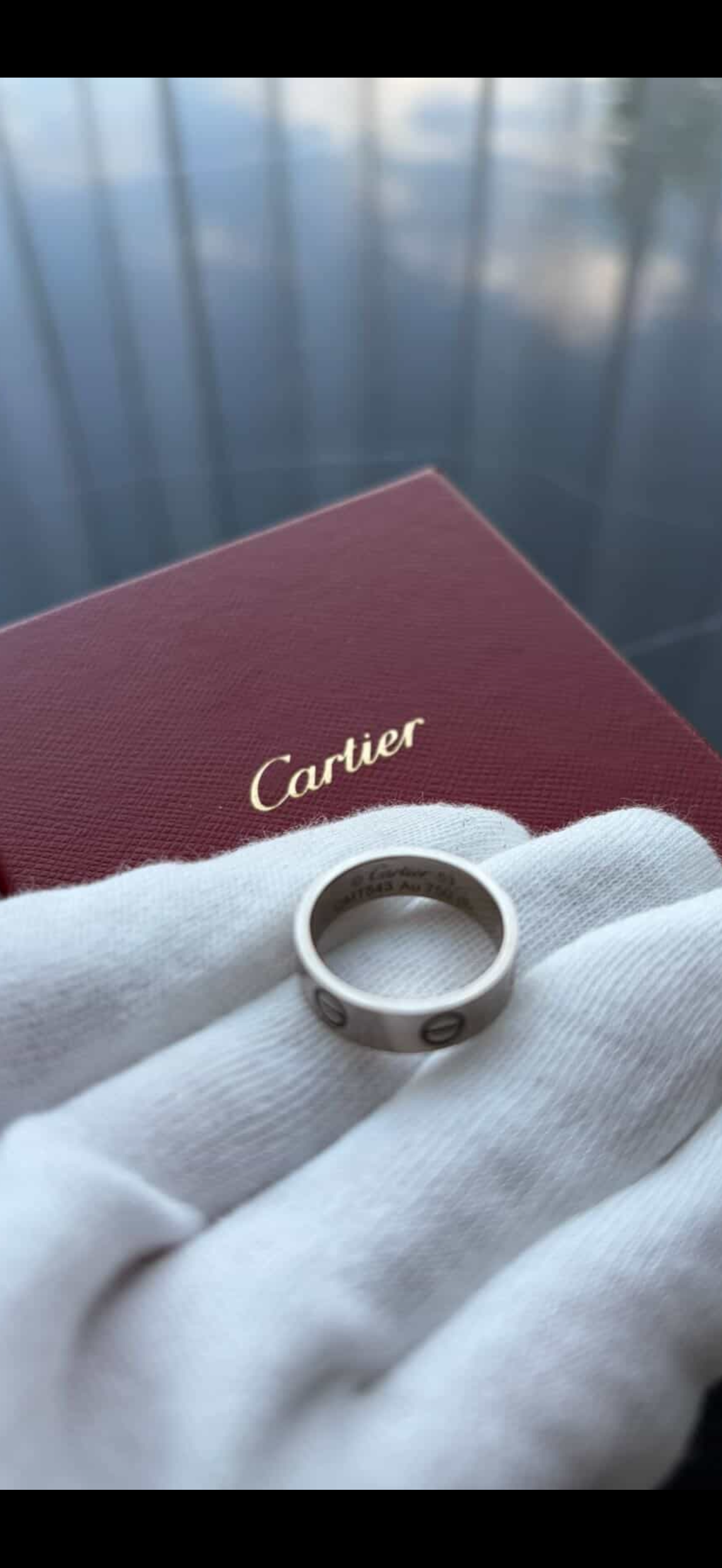 Authentic Cartier LOVE Ring – Classic Model (18K White Gold)Pre Owned / Luxury Brands Malta