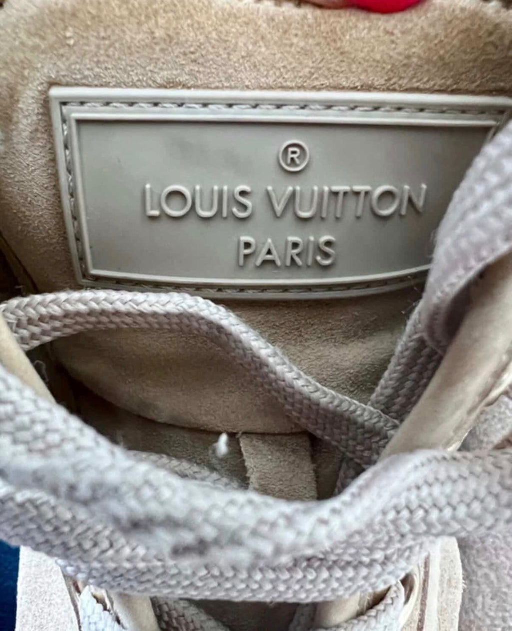Louis Vuitton Suede High-Top Sneakers – Luxury Embellished Designer Footwear