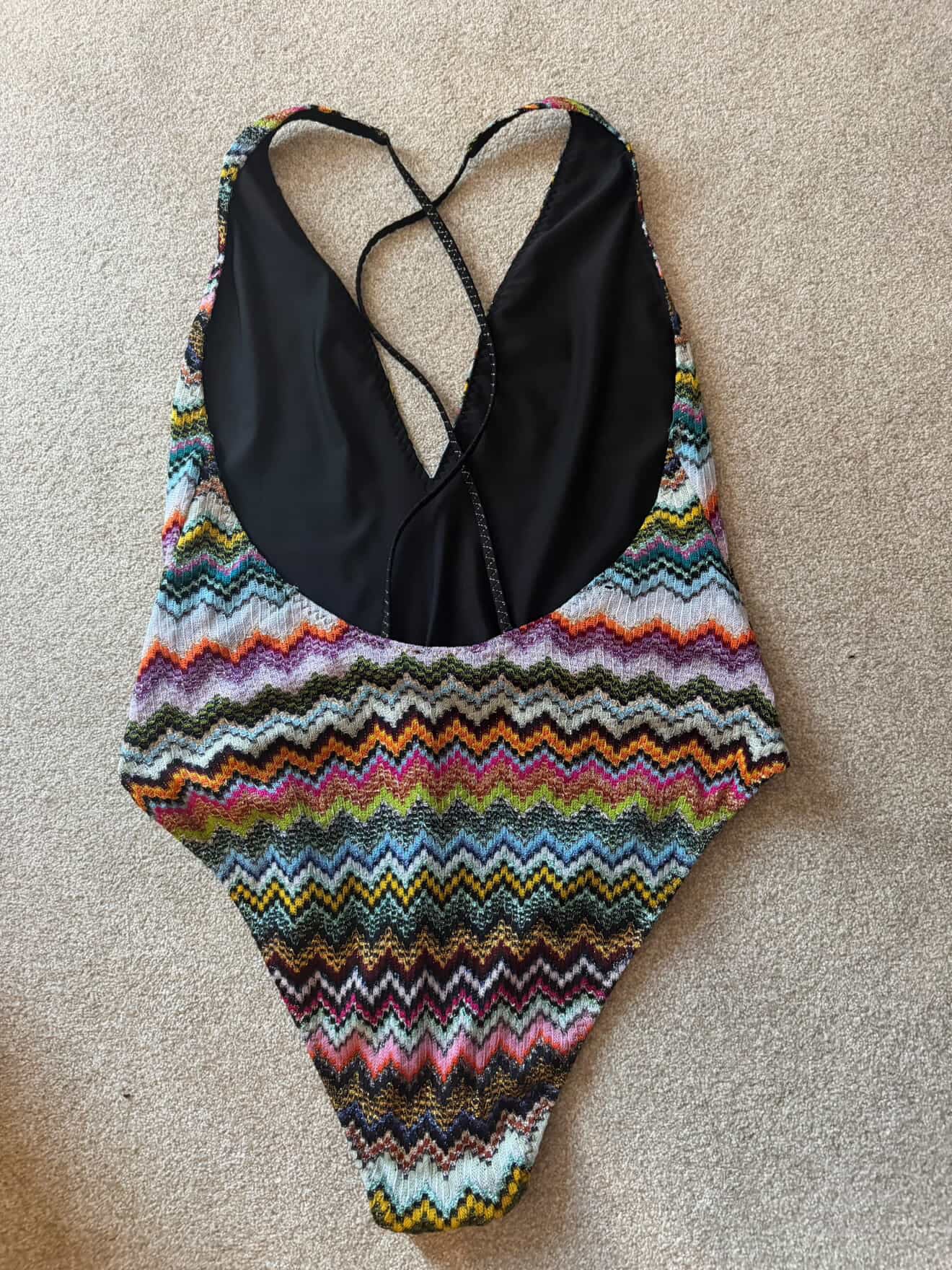 Missoni Zigzag Metallic One-Piece Swimsuit – Multicolor | Size IT 46 | New with Packaging