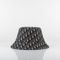 Dior Oblique Reversible Bucket Hat – Navy Blue & Beige Monogram