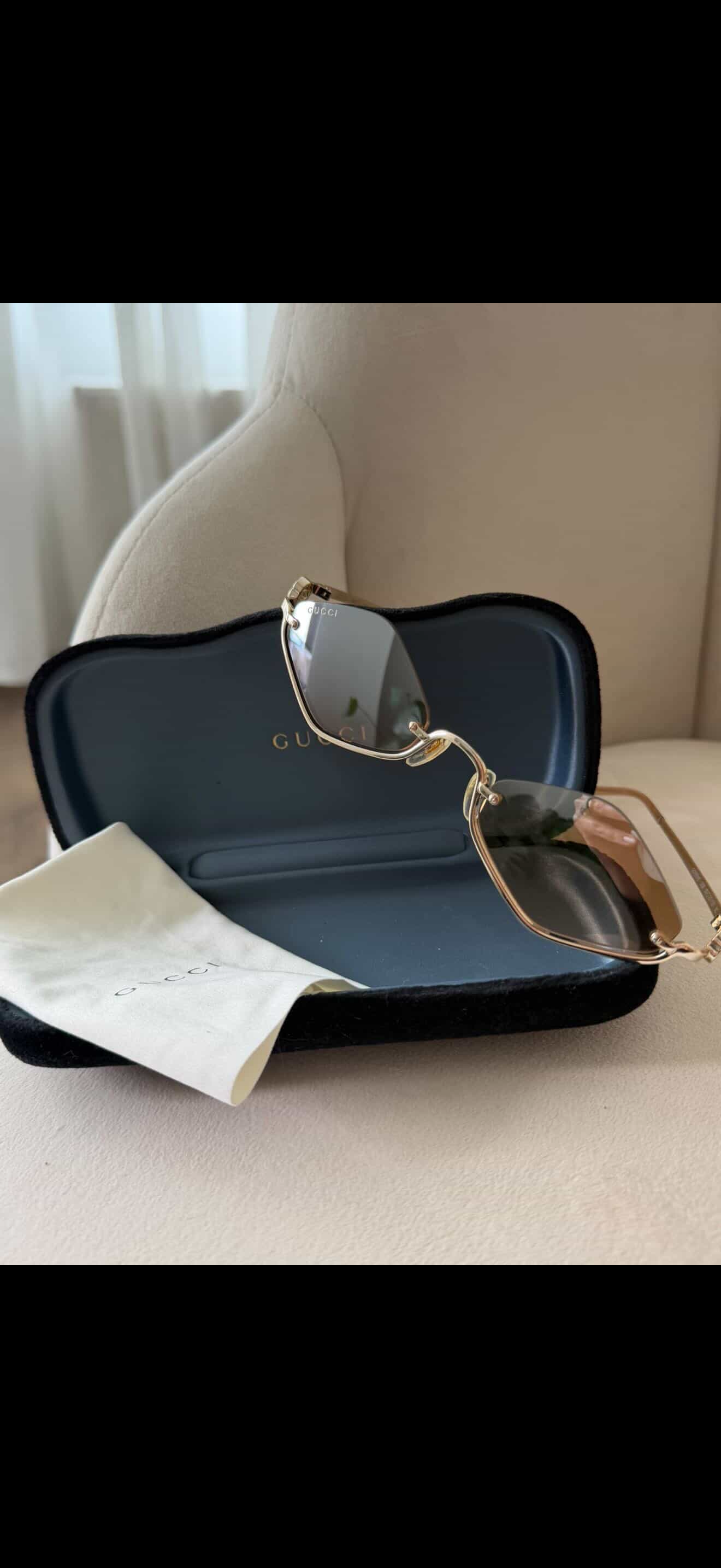 Gucci Rimless Geometric Sunglasses like new/ Pre Owned/ Luxury Brands Malta