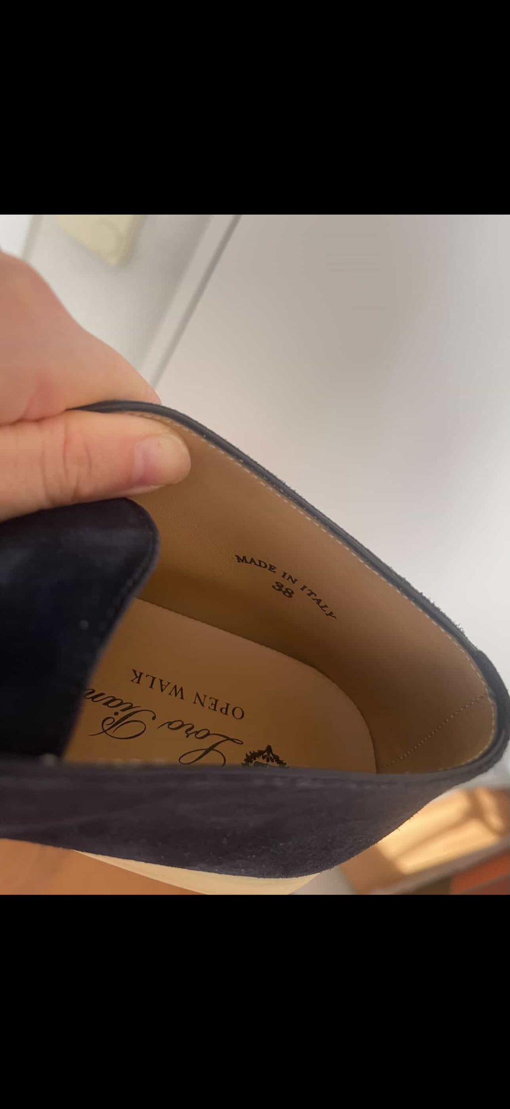 Authentic Loro Piana Summer Walk Shoes – Deep Blue suede – Size 38 – Excellent Condition/ Pre Owned Luxury Brands Malta