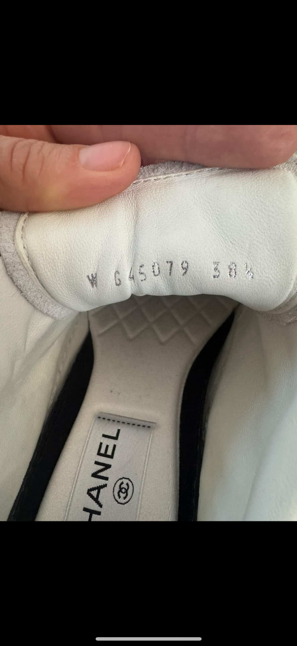 Chanel White Calfskin Perforated Low-Top Sneakers - Pristine Condition (Full Set)