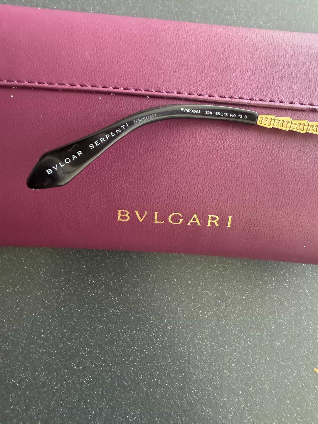 BVLGARI SERPENTI RIMLESS CAT EYE SUNGLASSES / Luxury Brands Malta/ Pre Owned/