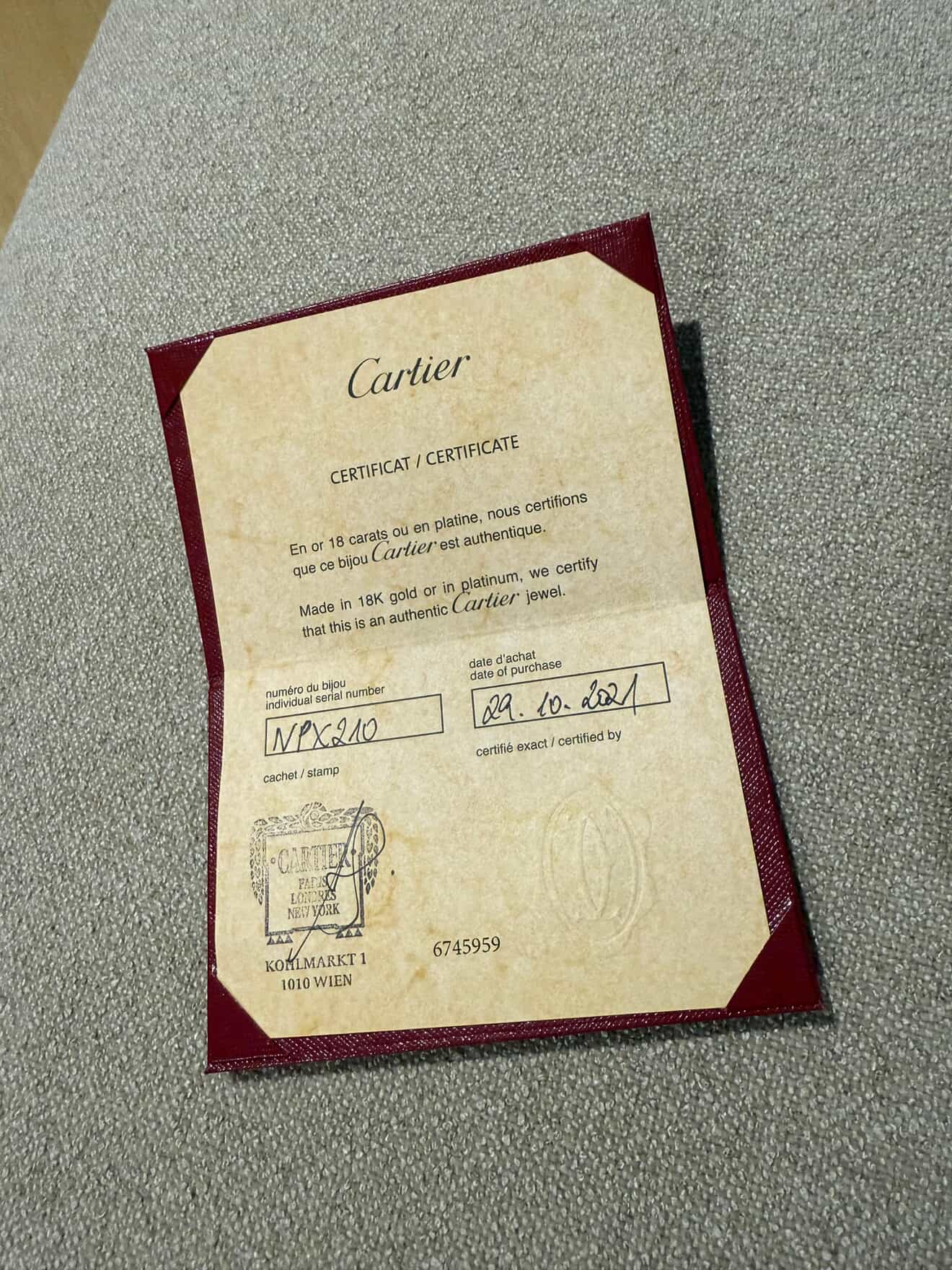 CARTIER JUSTE UN CLOU BRACELET 18K YELLOW GOLD/ Pre Owned / Luxury Brands Malta