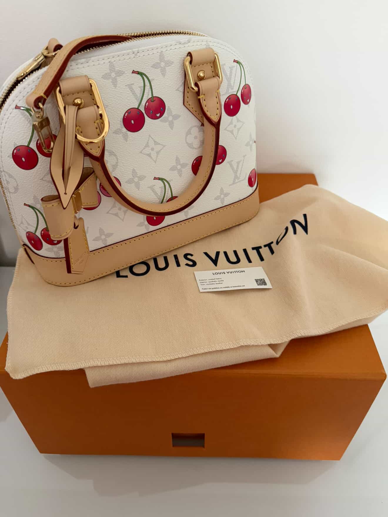 Brand New Louis Vuitton Alma BB Cherry Limited Edition - Full Set/ Pre Owned/ Luxury Brands Malta